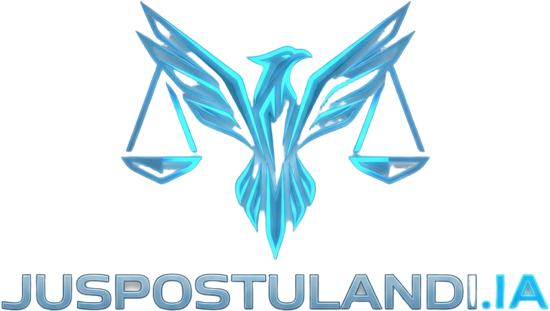 Juspostulandi.IA — águia com balança da justiça